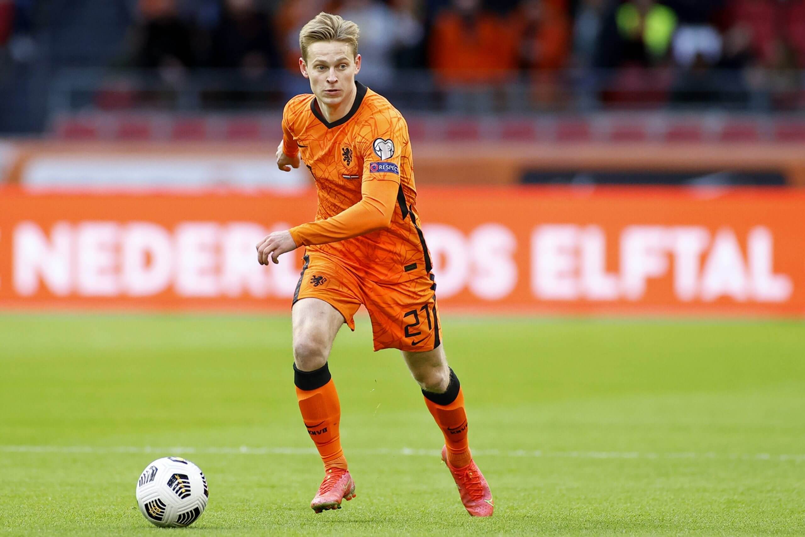 德容领军荷兰国家队挑战2022世界杯