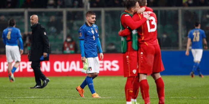 意大利无缘2022卡塔尔世界杯，世界第6的蓝衣军团怎么了？